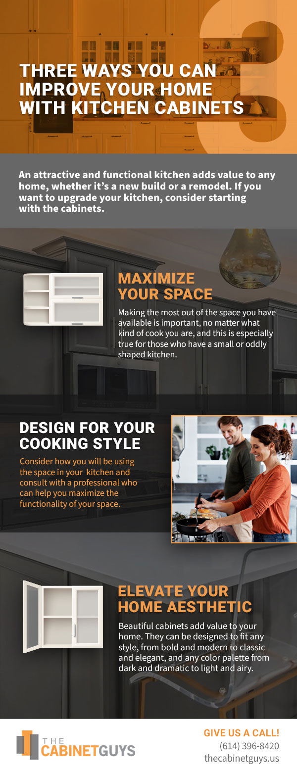 Three Ways You Can Improve Your Home With Kitchen Cabinets [infographic ...